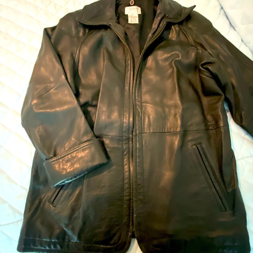 Talbots vintage leather jacket